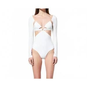 NEW AMAZUIN azhar long sleeve bodysuit in off white
